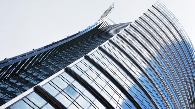 Businessgebäude Blick nach oben