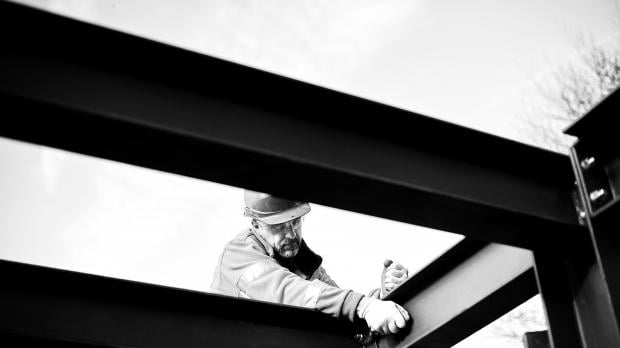 A builder at work