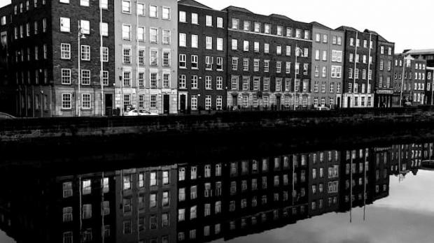 Dublin buildings along the river