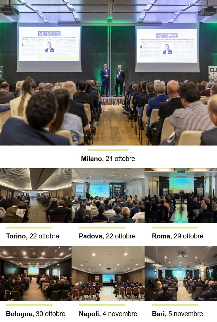 DUAL Italia Roadshow 2025 | Tappe