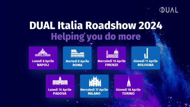 Tappe DUAL Italia Roadshow Aprile 2024