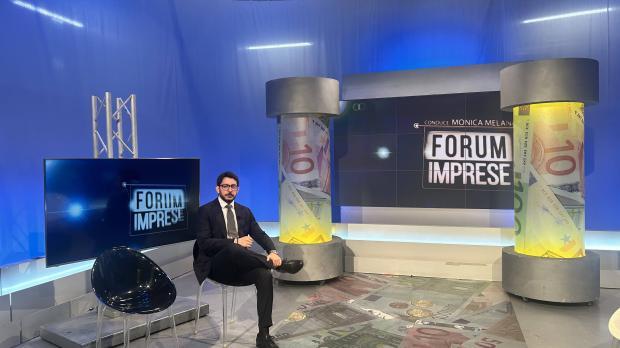 Davide Migali negli studi di Forum Imprese