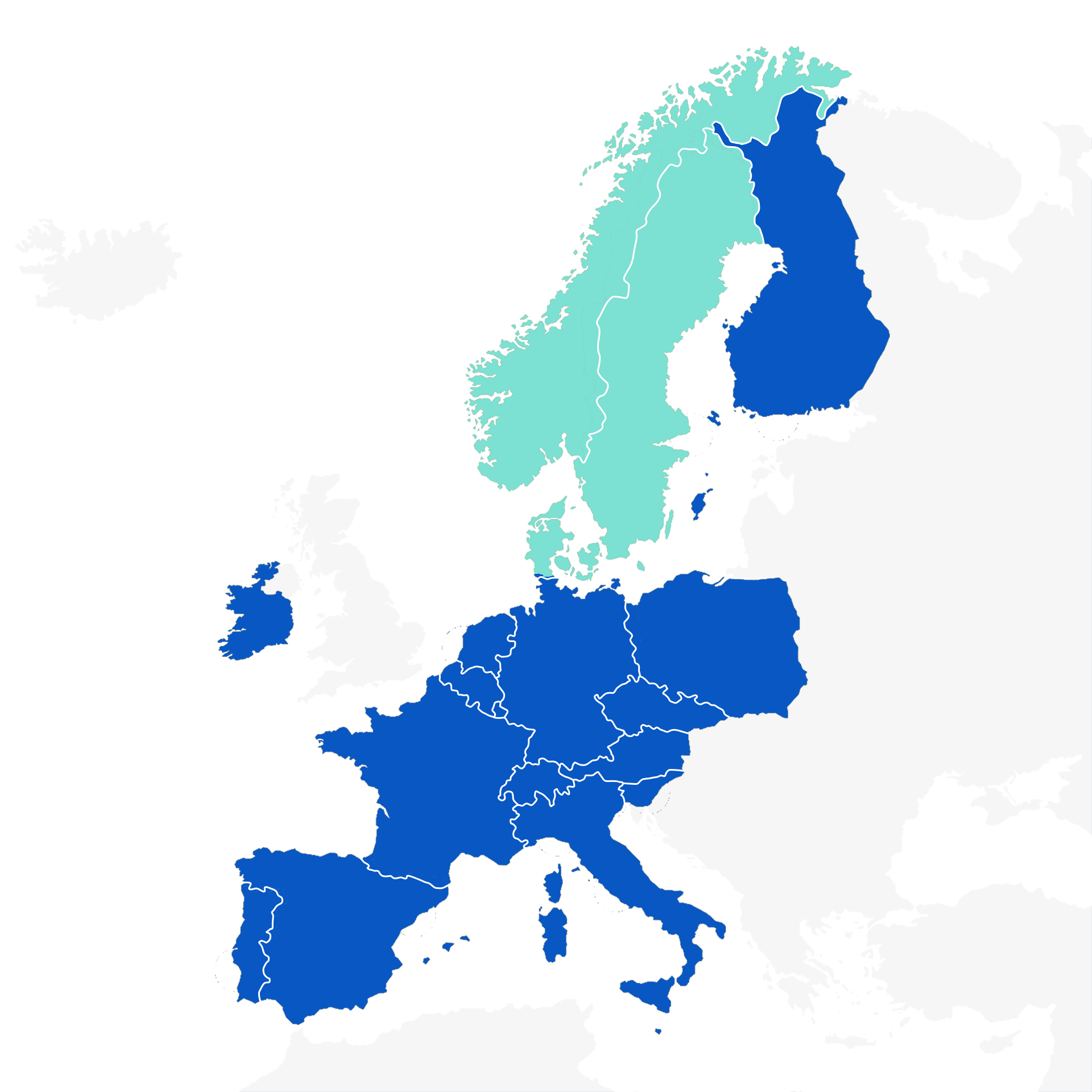 DUAL Europe map 2025