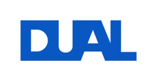 DUAL Logo Cobalt Blue Small