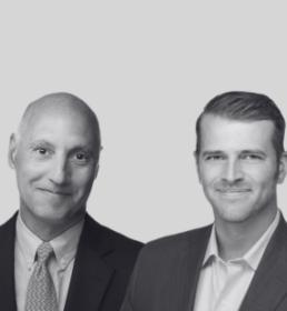 Mark & Brendan B&W Headshots