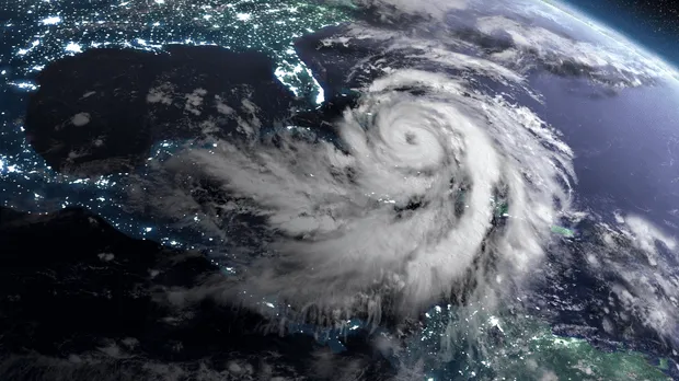 Hurricane from space