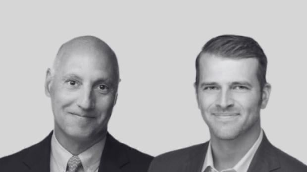 Mark & Brendan B&W Headshots